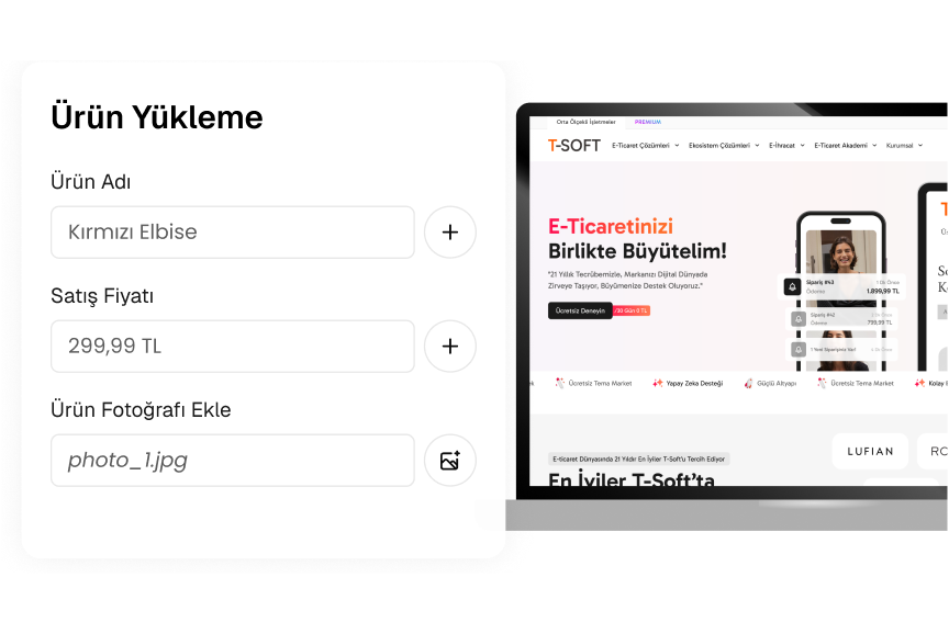Ürünlerinizi Yükleyin,<br>Sürecinizi Yönetin